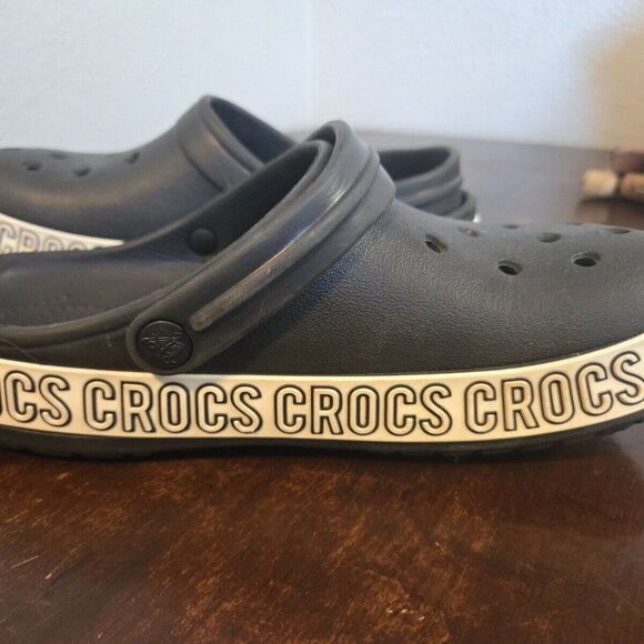 Crocs Crocband Black Unisex Clog-Men's 5 Women's 7 - Picture 3 of 16